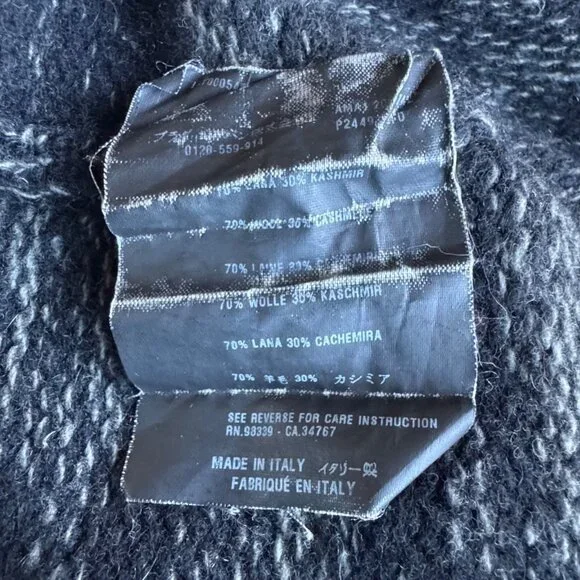 PRADA Gray Gradient Sweater Womens 2 38 Soft Wool Cashmere Australian Exclusive - Picture 13 of 13